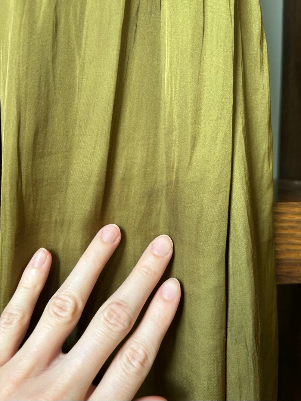 Point Sur for J. Crew Olive Green(ish) Pleated Maxi Skirt